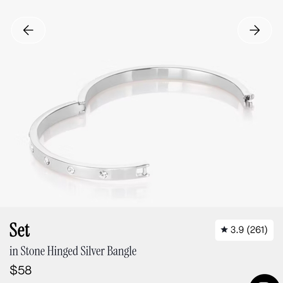 Kate Spade Silver Hinged Bangle - Picture 4 of 11
